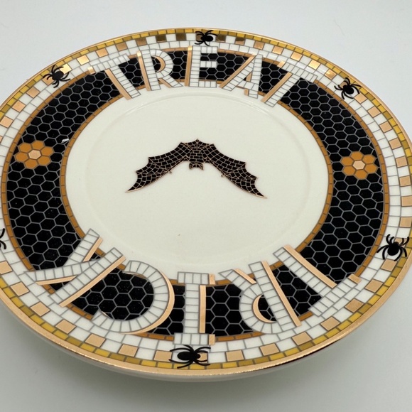 Anthropologie The Bistro Tile Stoneware Espresso Mug Cup & Saucer - Picture 9 of 10